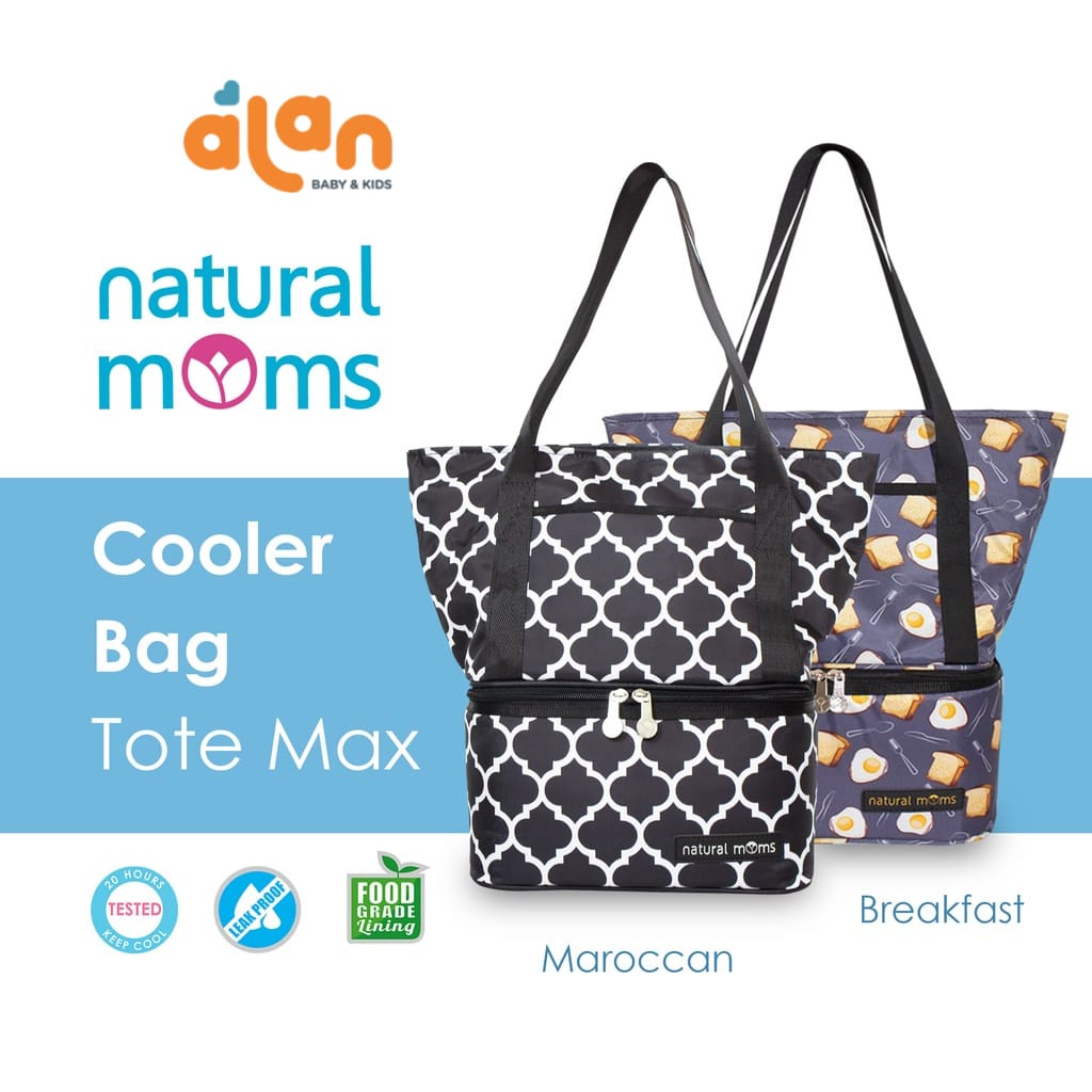 Natural Moms Tote Max Cooler Bag - Tas Penyimpan ASI