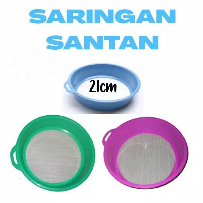 Saringan Santan Plastik/Saringan Ukuran 21 cm