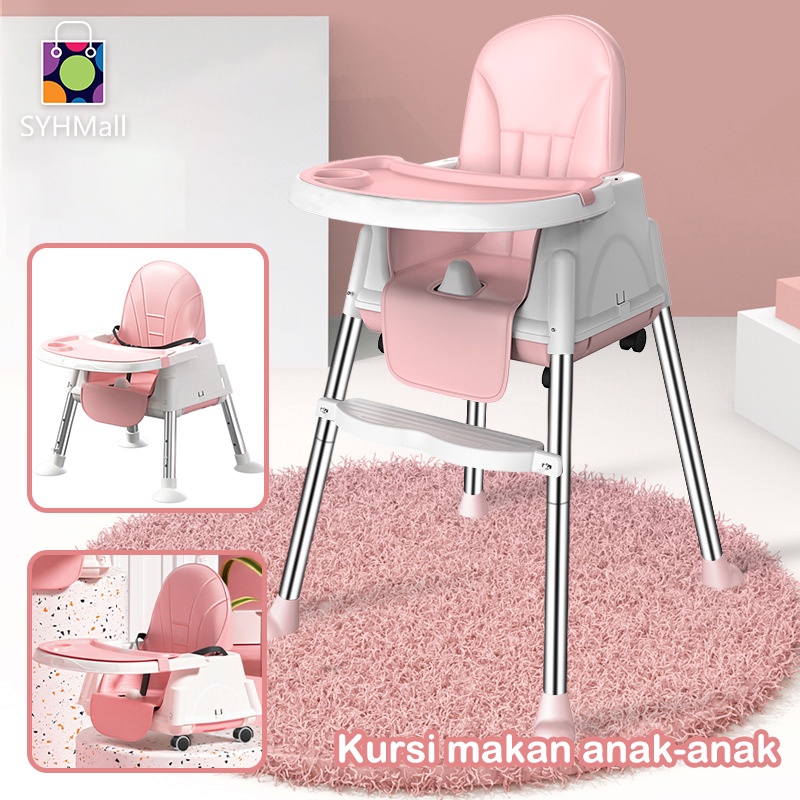 SYH Mall GOJEK TERLARIS Sugar baby Chair /kursi makan untuk baby MULTIFUNGSI /Chair Klassic Chair KURSI makan BAYI 4IN1 FOLDED BOOSTER &amp; CHAIR SUGARBABY (Baby Booster &amp; High Chair)Bisa Meluncur Dengan Roda /Ketinggian Yang Dapat Disesuaikan /Dengan Piring