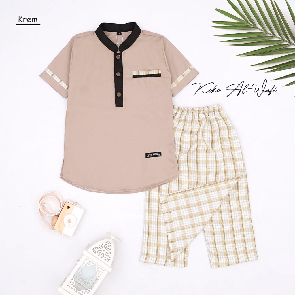 New Koko anak wafi set sarung celana sarcel anak tanggung bayi balita 1-12 th motif terbaru S M L XL XL XXL