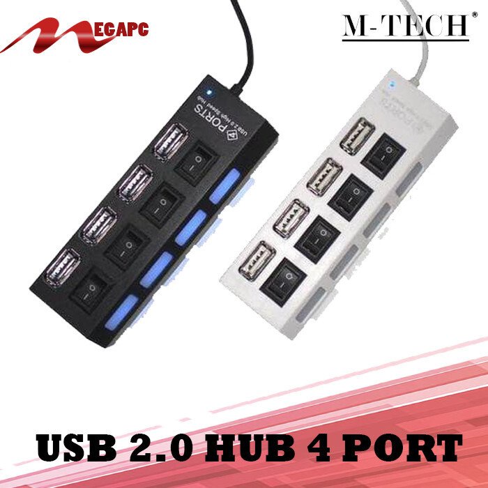 USB HUB 2.0 4 Port Switch ON OFF