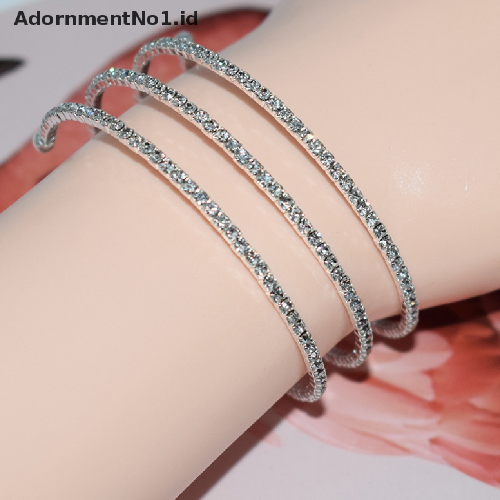 [AdornmentNo1] Gelang Mutiara Imitasi Multilayer Stretchable Pearl Bracelet Gelang Mutiara Untuk Wanita Hadiah Perhiasan Pengantin [ID]