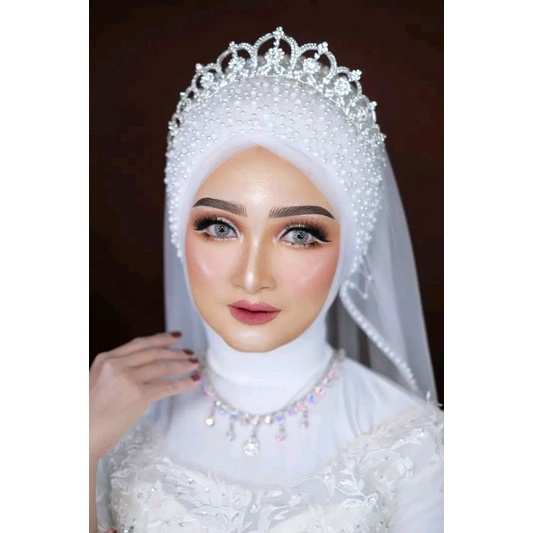 slayer pengantin / slayer mutiara tabur / veil pengantin / veil wedding / slayer pesta