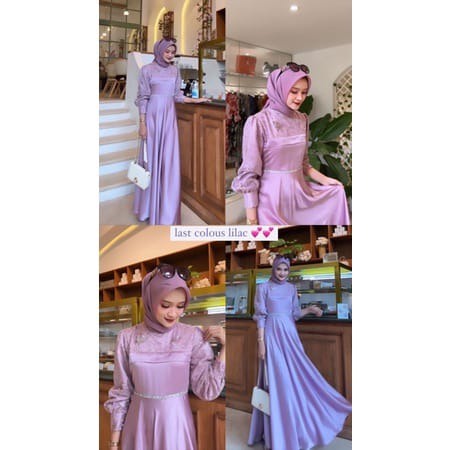 NEW- SHINEE SILK PREMIUM DRESS WANITA KONDANGAN BRIDESMAID DRESS SATIN