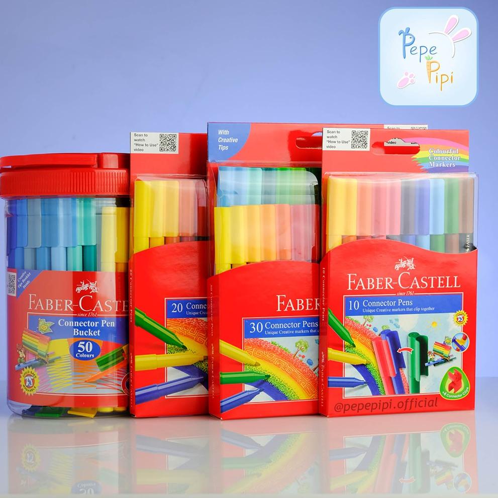 

Big Sale Spidol Connector Pen Faber Castell 10, 20, 30 dan 50 Pcs Sepidol Warna Colour Color 68