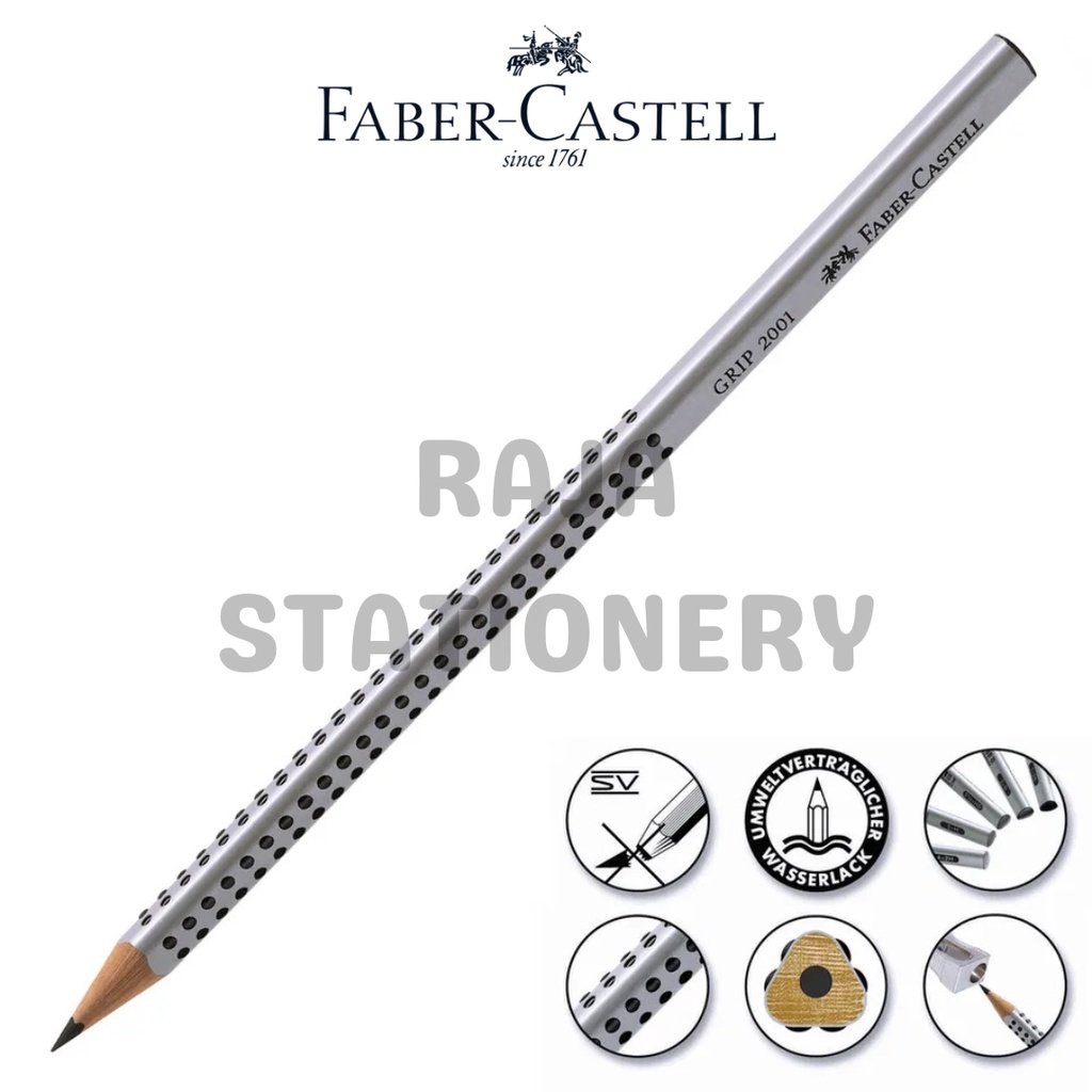 

Faber Castell TRIANGULAR Pencil 2B / Pensil Kayu Faber Segitiga 2001