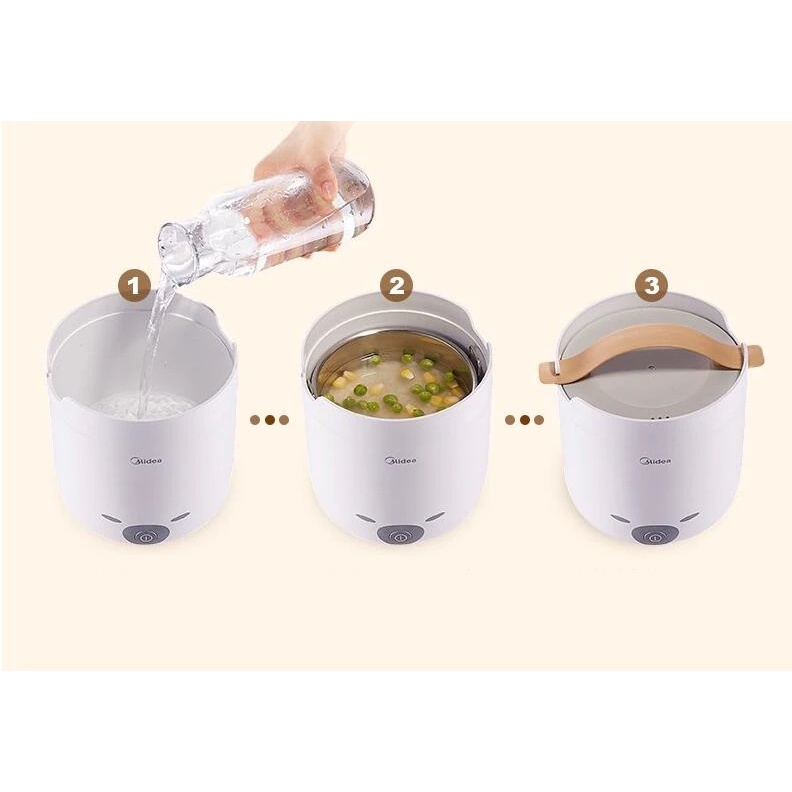 MIDEA FB10M103 Mini Portable Electric Rice Cooker Penanak Nasi 1.3L
