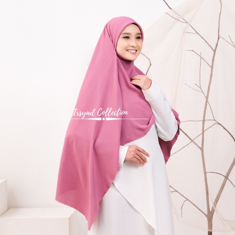 JILBAB SEGIEMPAT LASERCUT KRINGKEL AIRFLOW 130X130 | Jilbab 130x130