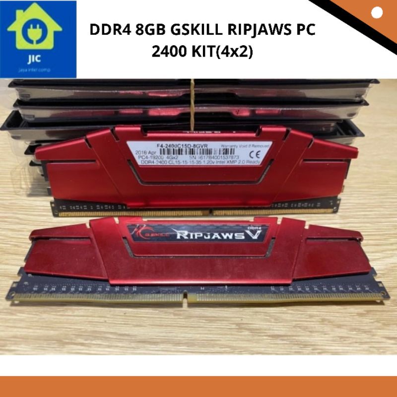 DDR4 8GB GSKILL RIPJAWS PC 2400 KIT(4x2)