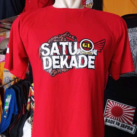 Kaos acara GL Pekalongan anniversary 1 dekade G_ost rider