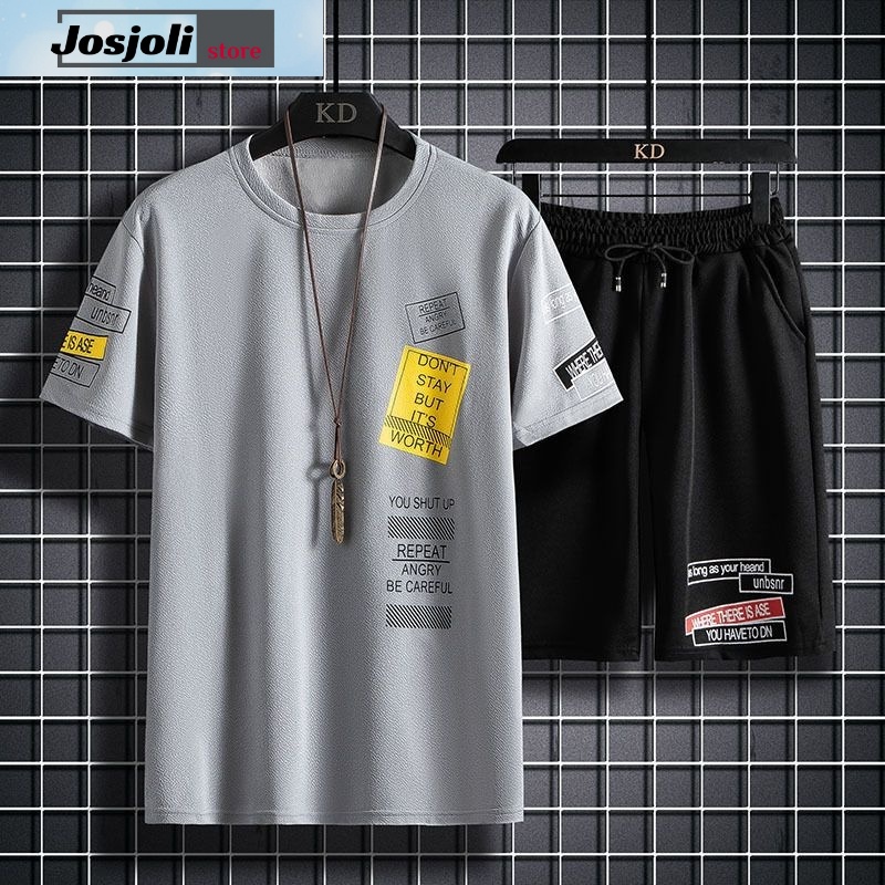 JOSJOLI_STORE/Stelan Refull/Satu Stel Atasan dan Bawahan Pria Dewasa/L XL