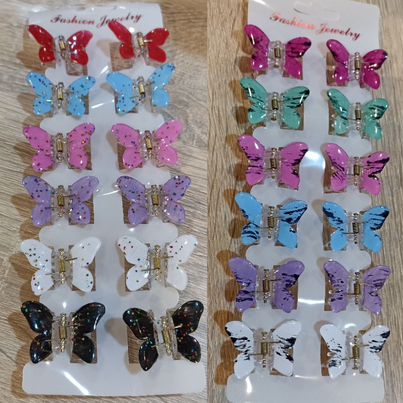 Jepit Anak Model Kupu Kupu 4cm Jepit Rambut Korea Jepitan Ponytail Butterfly Hair Claw Clips