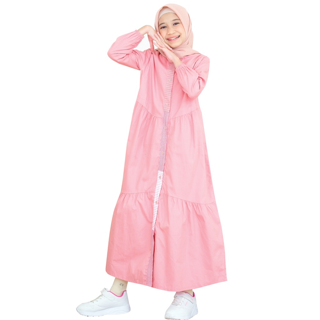 Lunangoofficial-Gamis Couple Terbaru  Remaja Anak Katun Premium LGA 842-3