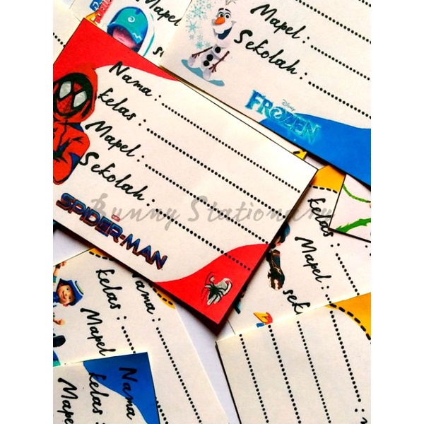 

Isi 20 Sticker Mapel / Label Buku Pelajaran Sekolah Karakter