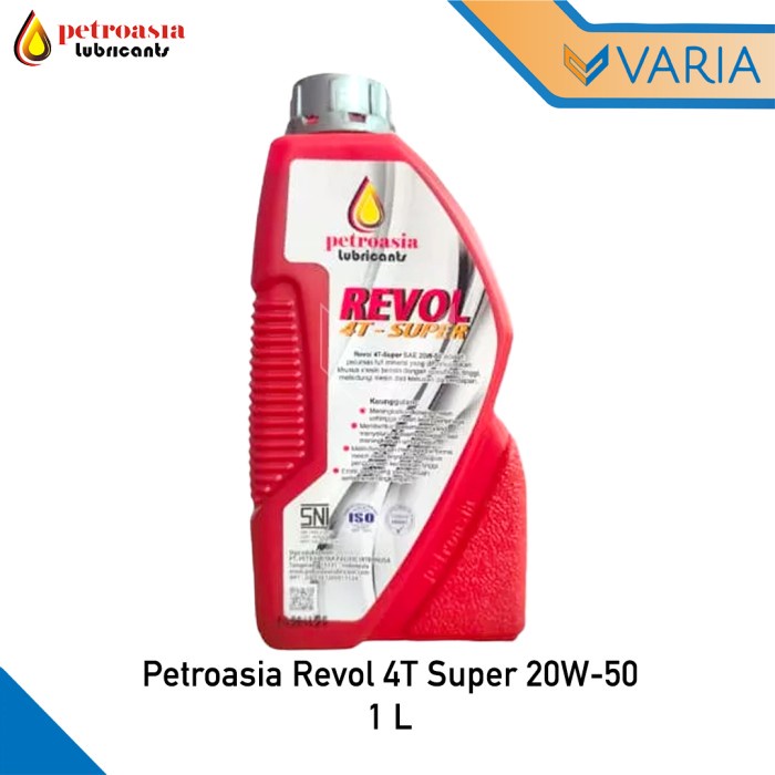 Petroasia Revol 4T Super SAE 20W-50 API SJ 1 L Oli Mesin Motor SNI