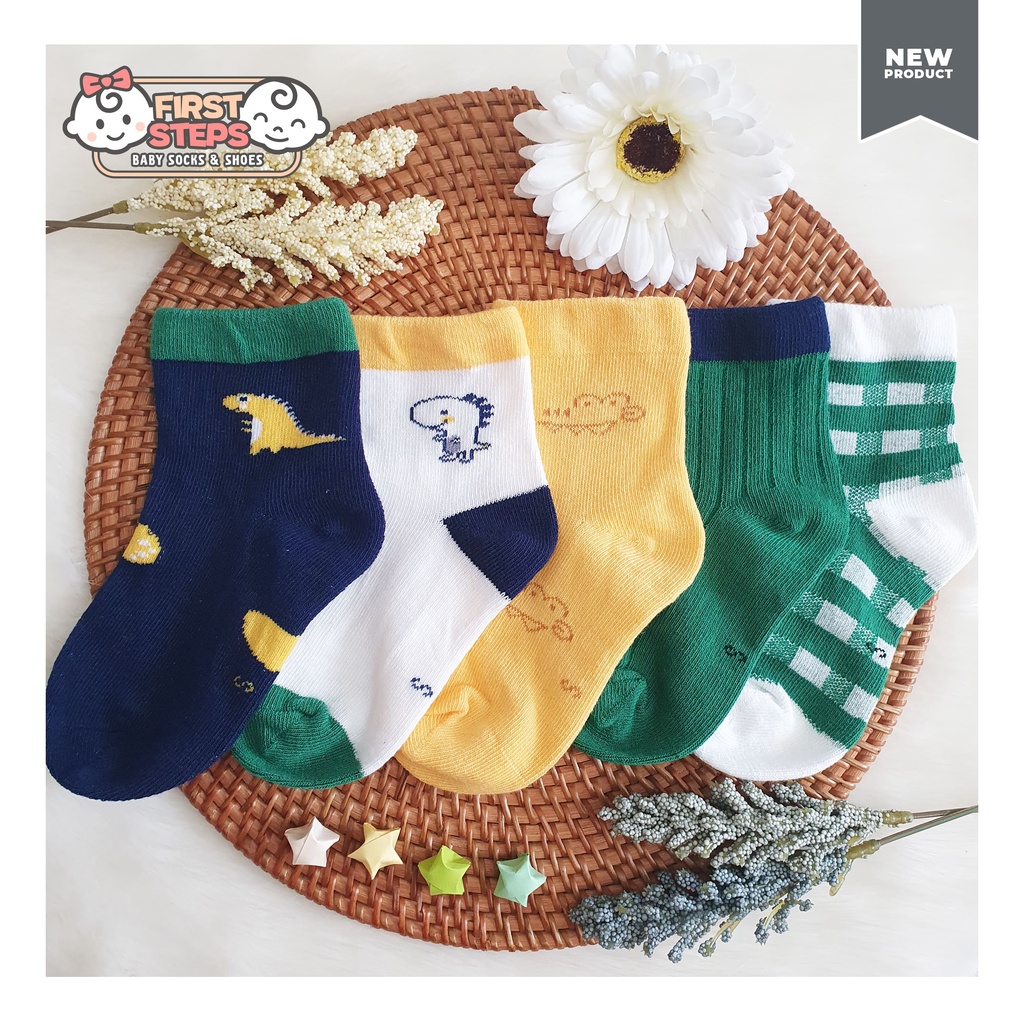 Kaos Kaki Bayi Anak Laki - Laki Dino Set Collection