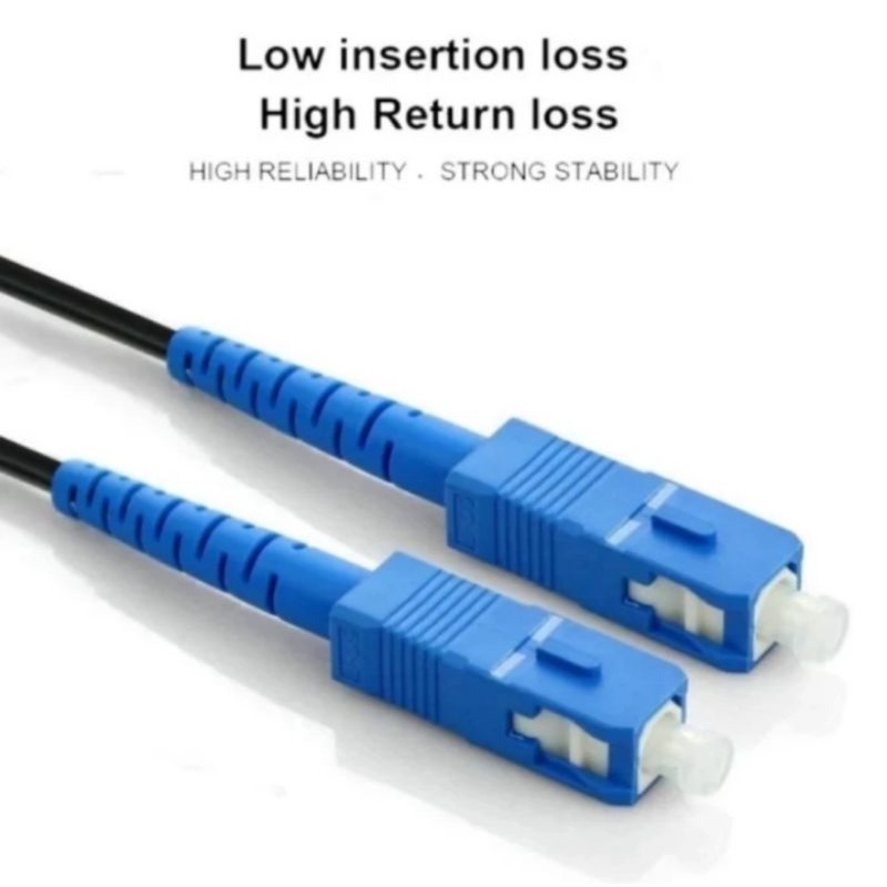 Cable Fiber Optic Outdor 100 Meter+Seling Kabel Dropcore UFC/SC