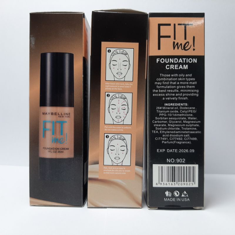 FOUNDATION CREAM MAYBELLINE FIT ME MATTE 35 ML