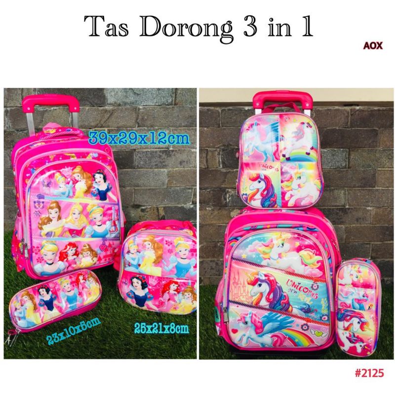 

Tas dorong barbi 3in1