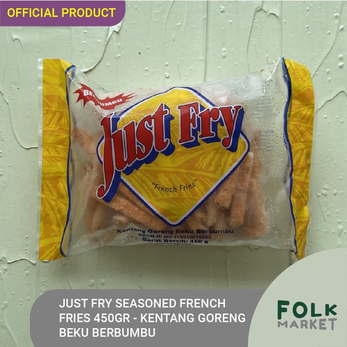 

*****] JUST FRY Seasoned French Fries 450gr - Kentang Goreng Beku Berbumbu