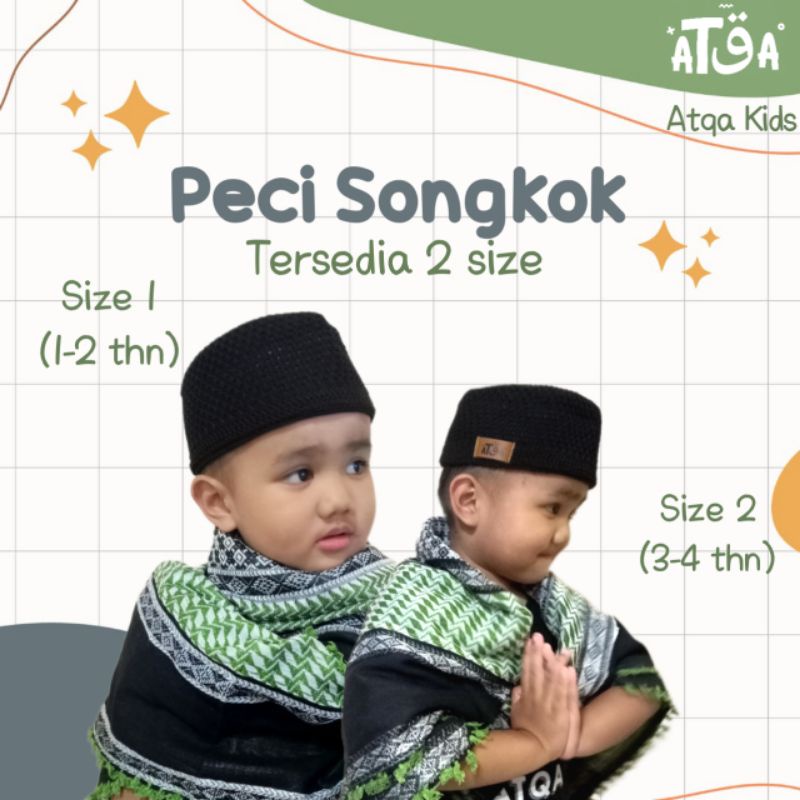 PECI SONGKOK ANAK/PECI ANAK/KOPIAH ANAK/KOPEAH ANAK