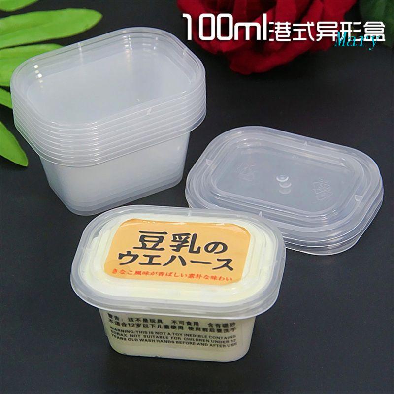 Mary 3.4oz Container Box Organizer Untuk Case Dengan Penutup Dempul Slime Kristal Menyimpan Lumpur Clay Storage Plastisin Holde