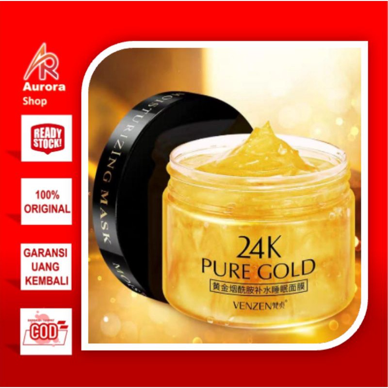 Veze 24k Real Gold Luxury Effect Hydrating Sleep Mask