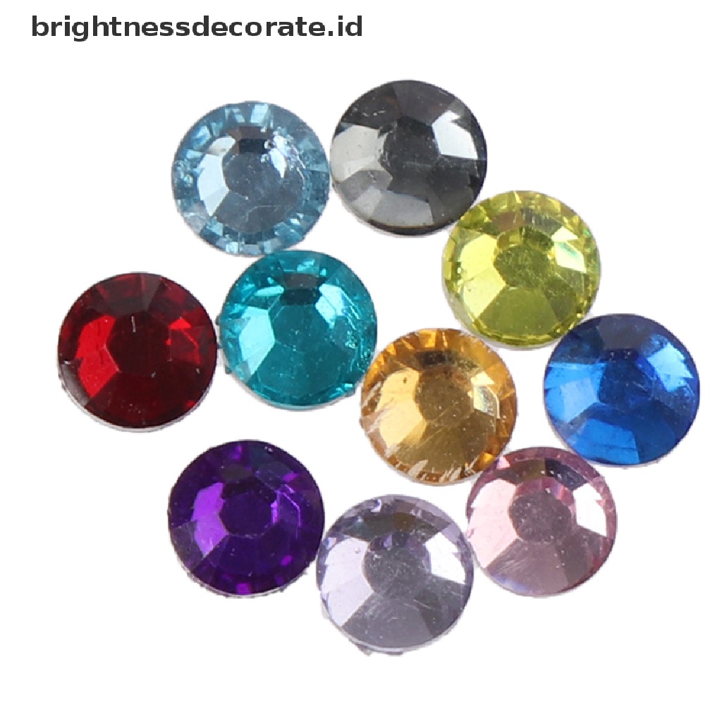 [Birth] 10000pcs 3MM Berlian Imitasi AB Susu Jelly Flatback Resin Kristal Untuk Dekorasi Nail Art [ID]