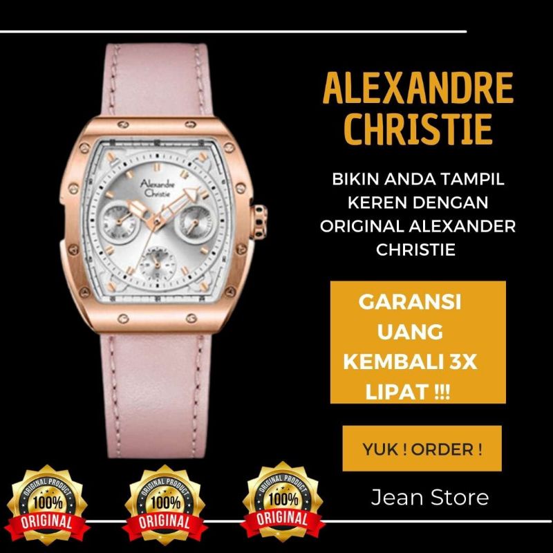 Alexandre Christie Jam Tangan Alexander Christie Cristie Wanita cewek 100% ORIGINAL ori Terbaru ac28