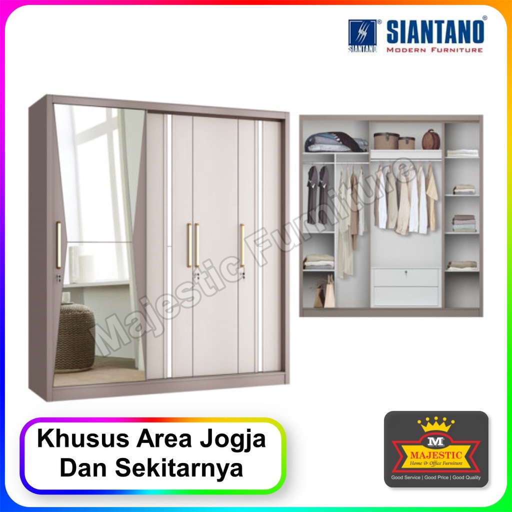 Lemari Pakaian Siantano LP Volare 4D SS -  Jogja