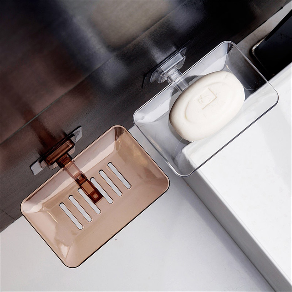 

A.N.Y. Solution MeyJig Rak Tempat Sabun Kamar Mandi Serbaguna Soap Drain Holder - Q-J741 - Transparent - (BACA DESKRIPSI)