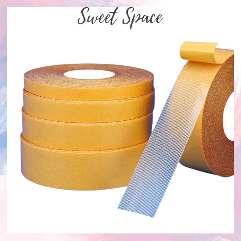 

DOUBLE TAPE KUNING LEM TANPA BEKAS DUA SISI [SWEETSPACE]