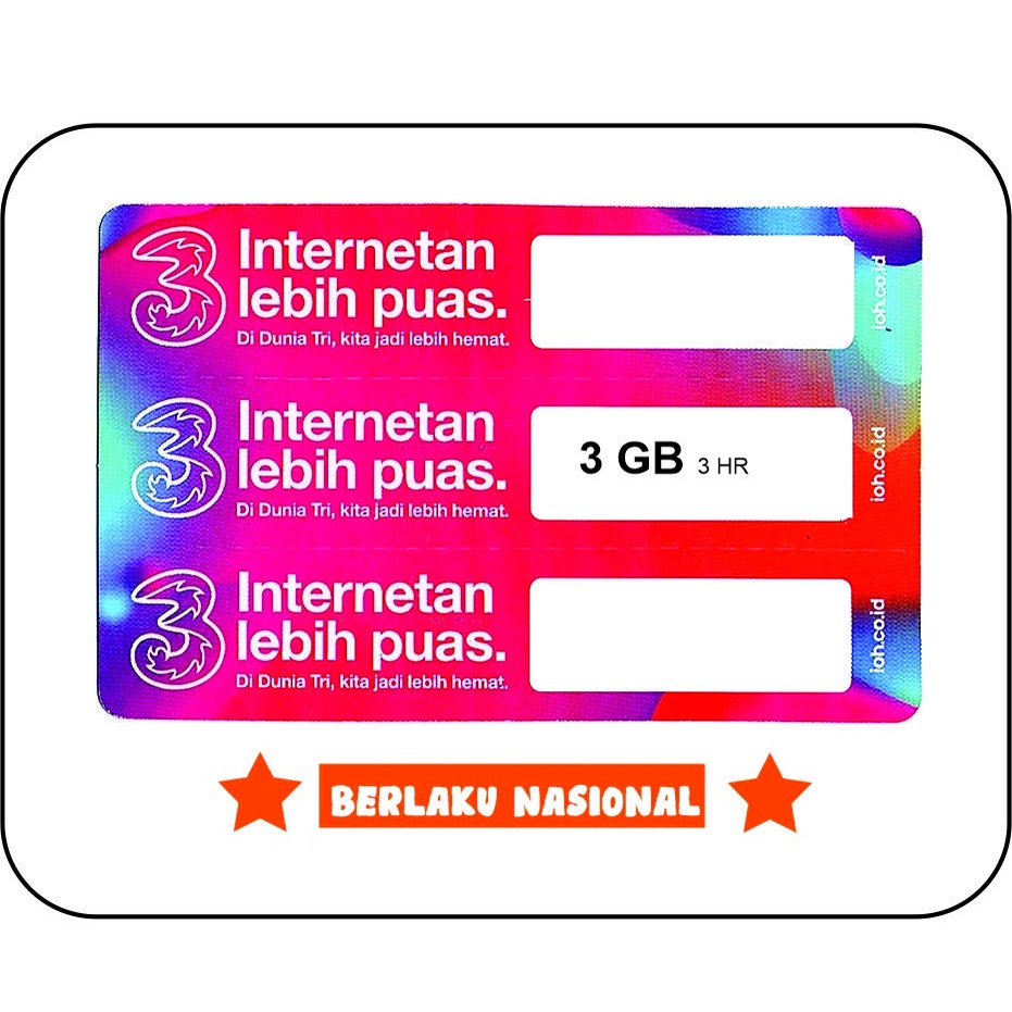 VOCER TRI 3 GB 3 HARI