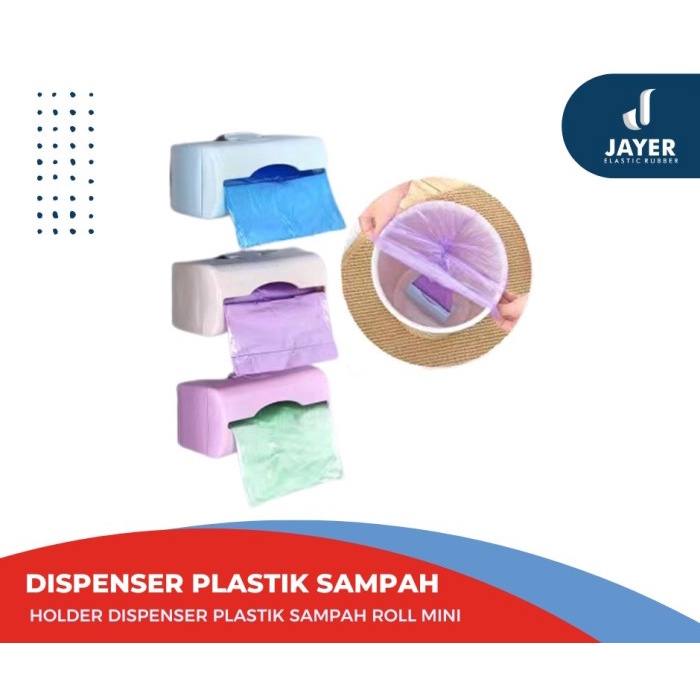 Holder Dispenser Tempat plastik sampah Roll Mini