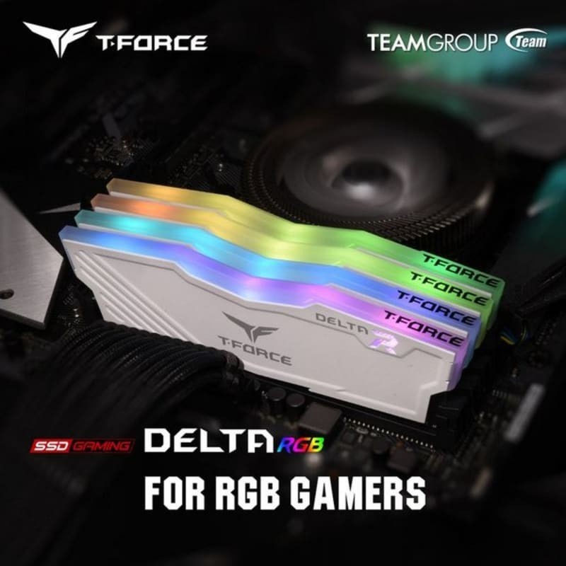 TEAM T-FORCE DELTA RGB PC25600 3200MHz 16GB 1X16GB TF4D416G3200HC16F01