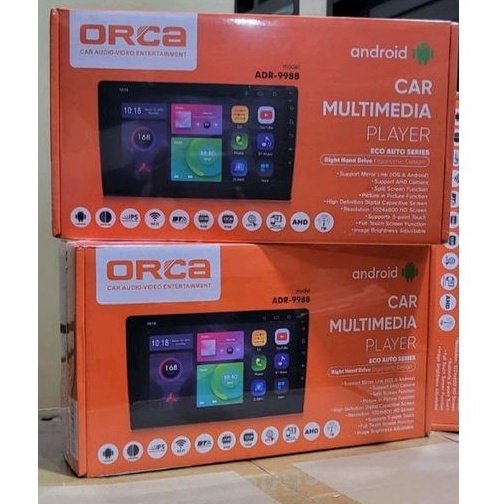 Head Unit Android 10&quot; ORCA 2/32 GB AGYA 2019 AGYA 2020 AGYA 2021 AGYA 2022 ANDROID APPLE CARPLAY ORCA