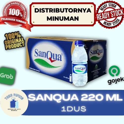 Jual Sanqua Air Mineral 220ml Botol 1 Dus Isi 24 Botol Shopee Indonesia 2307