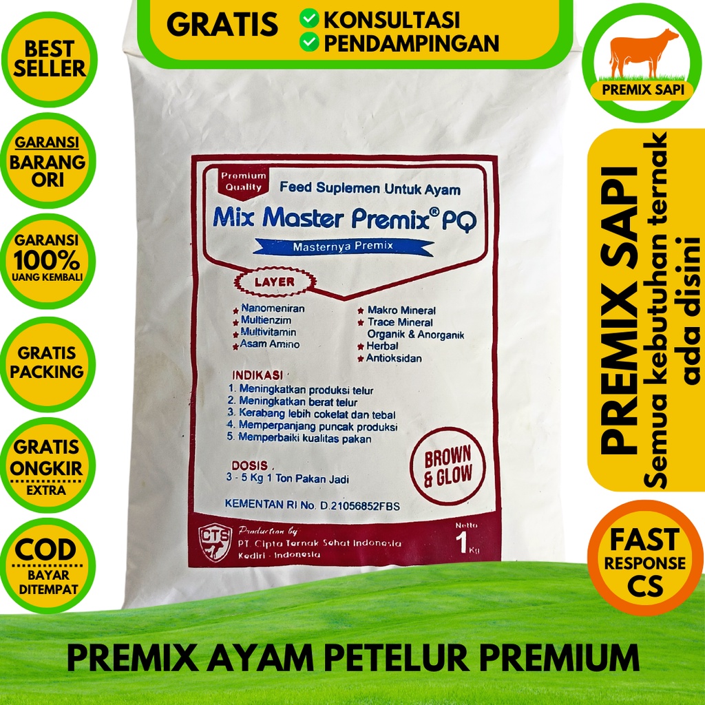 Jual Suplemen Ayam Petelur Premium Quality Kg Premix Suplemen Pakan Untuk Ayam Petelur Mix