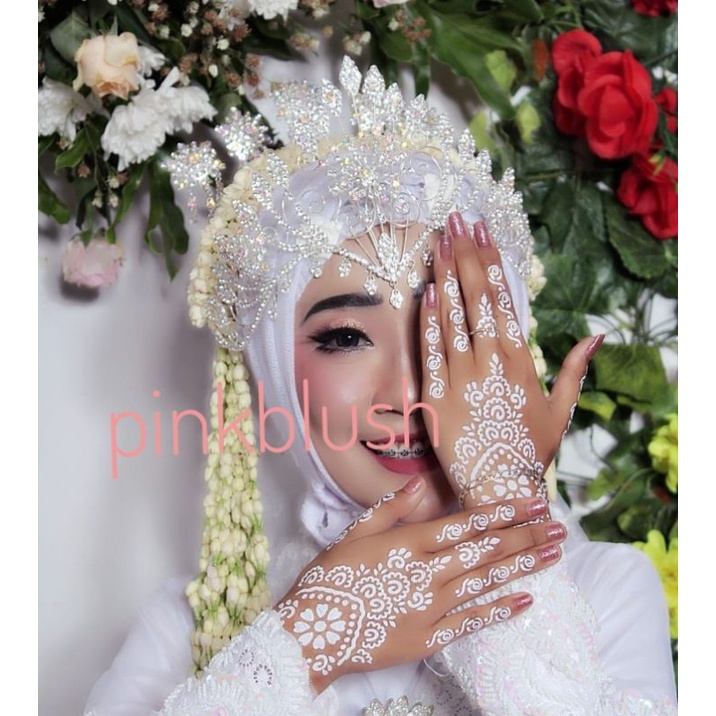 1 Lembar Tatto White Henna/Temporary Henna Tatto/Henna Tempel/Instant Henna/Red Henna Tatto/Henna Pengantin