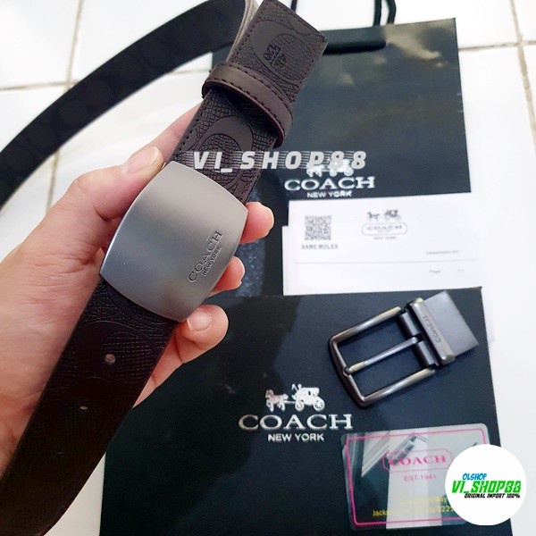 IKAT-PINGGANG-PRIA- GESPER PRIA KULIT ASLI COACH IMPORT -PRIA-PINGGANG-IKAT