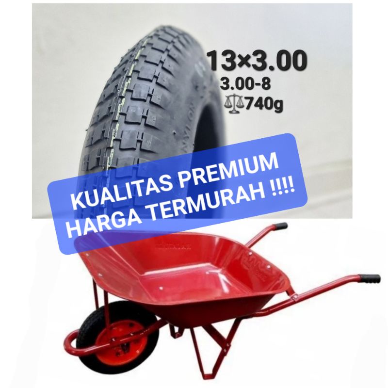 RODA BAN ARTCO GEROBAK KERETA PASIR SORONG DORONG BAN DALAM ARCO GROBAK UKURAN SIZE 13 x 3.00 / 3.00-8