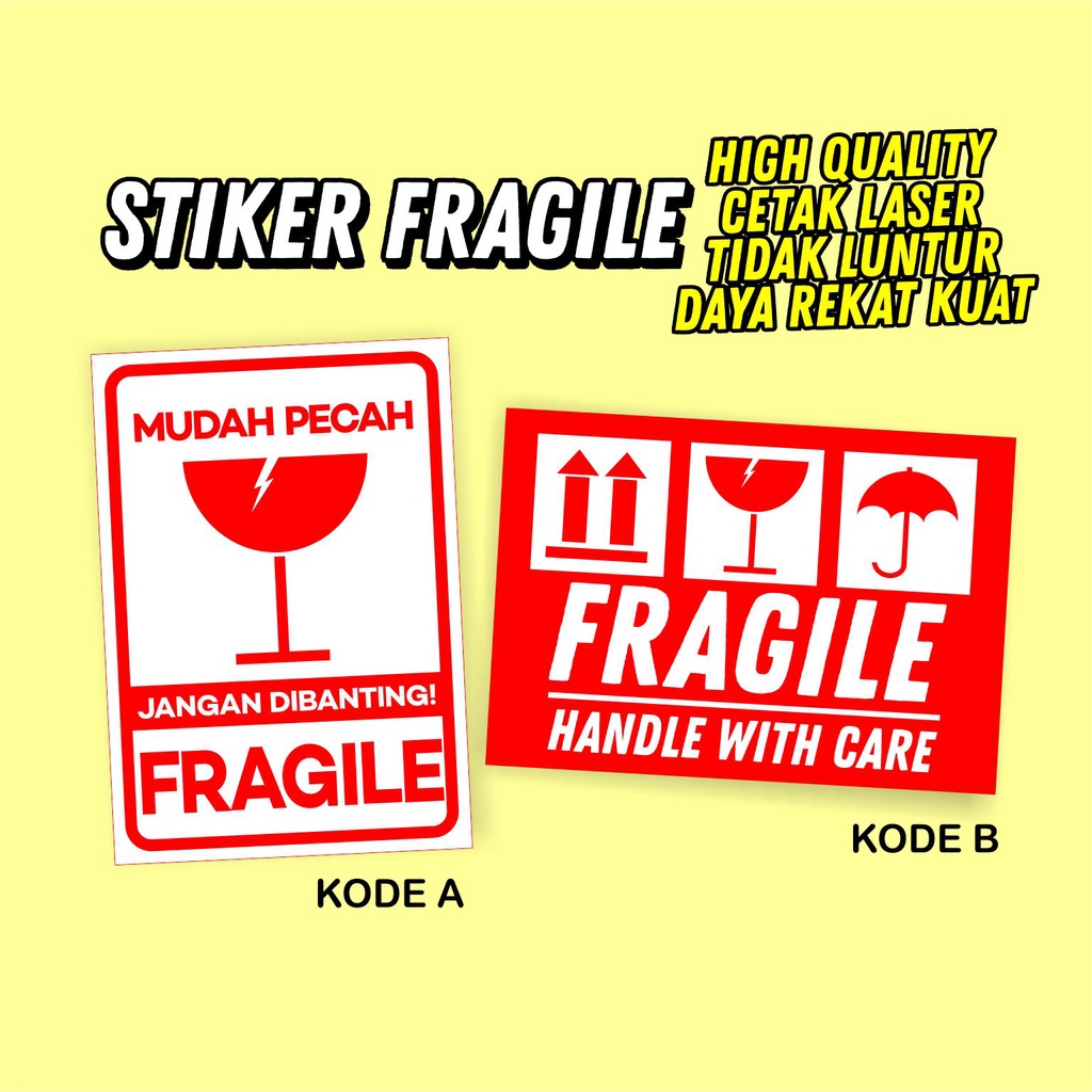 

STIKER FRAGILE LABEL PECAH BELAH OLSHOP