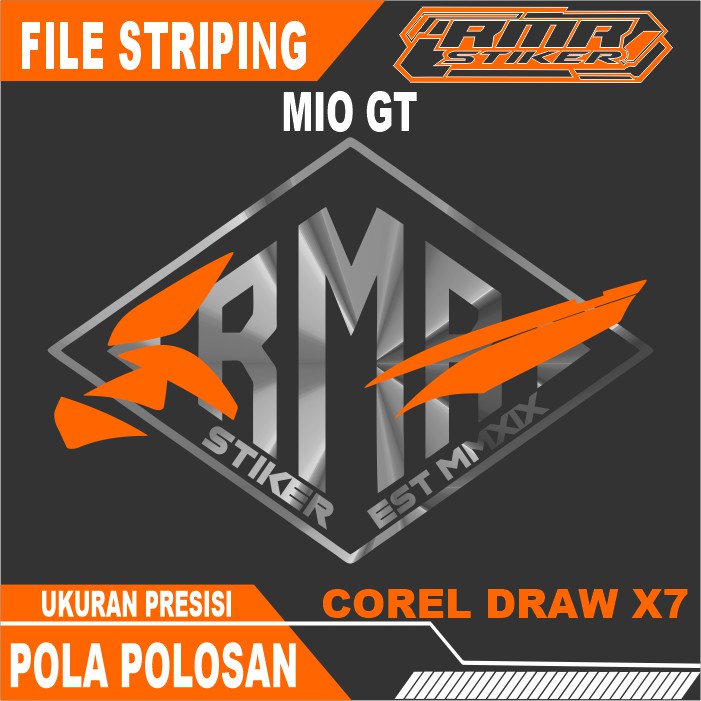 Pola File / Mentahan Striping MIO GT