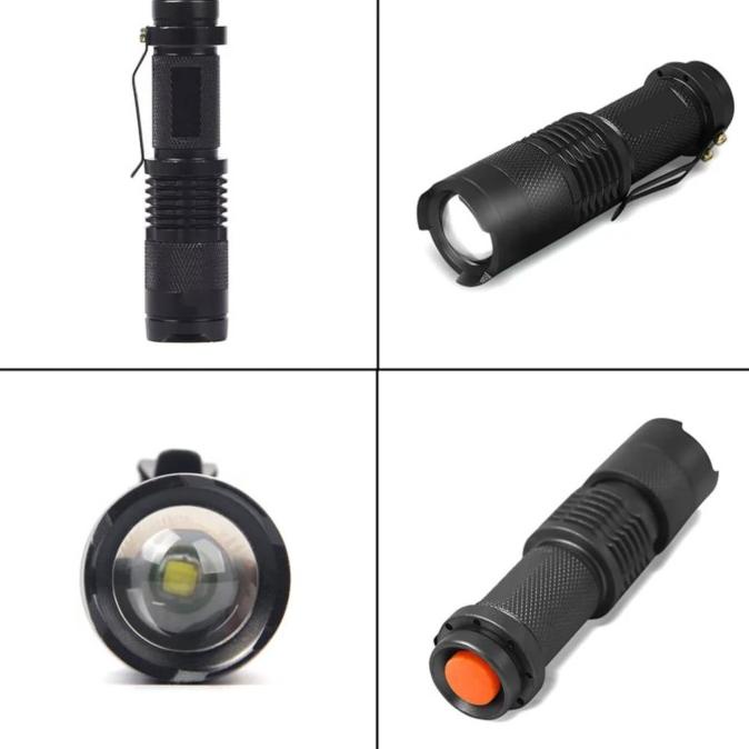 Senter Flashlight Lampu Led Hijau Pocketman