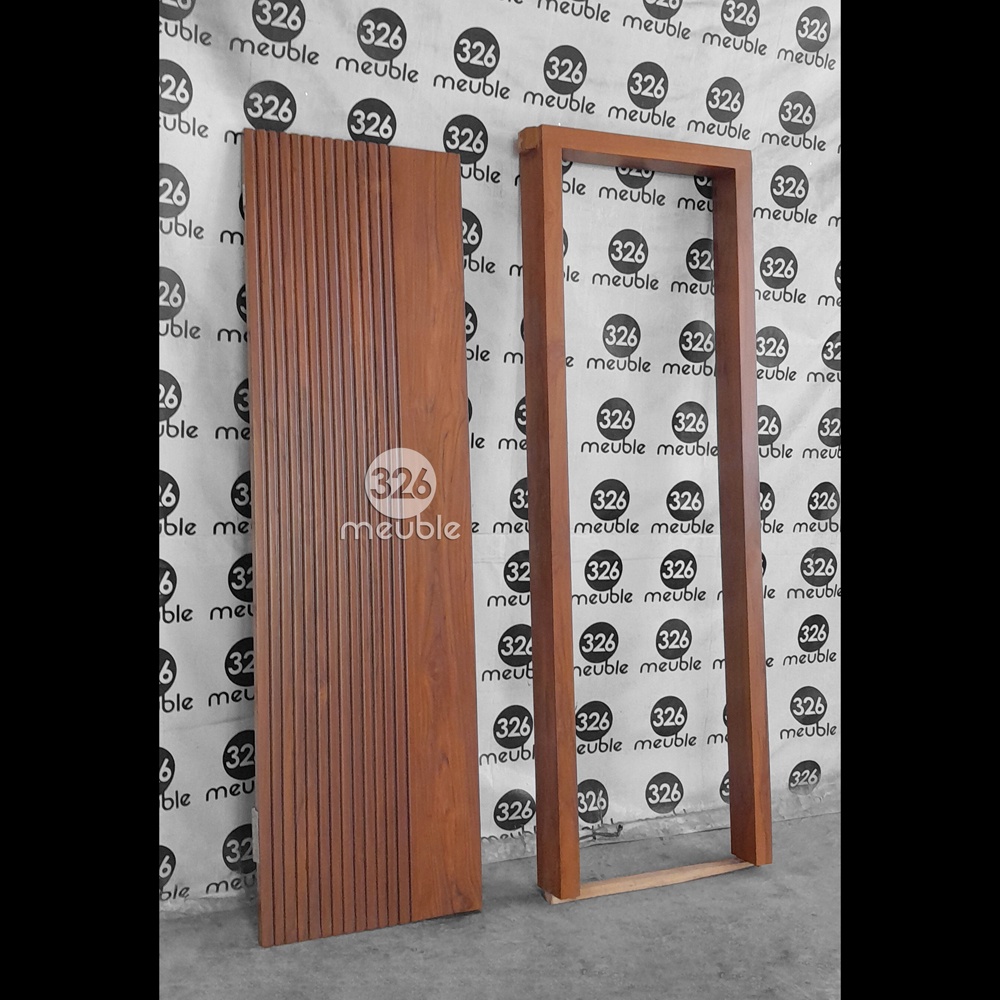 Pintu Rumah Jati Mebel Jepara - Daun Pintu Minimalis Jati - Kusen Jati