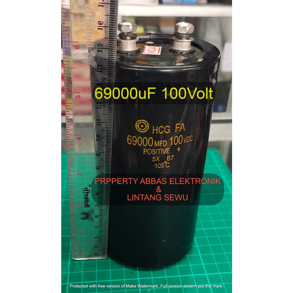 ELKO ELKO 69000UF 100V 69000 UF 100 V 69000MIKRO 69000 MIKRO 100 VOLT