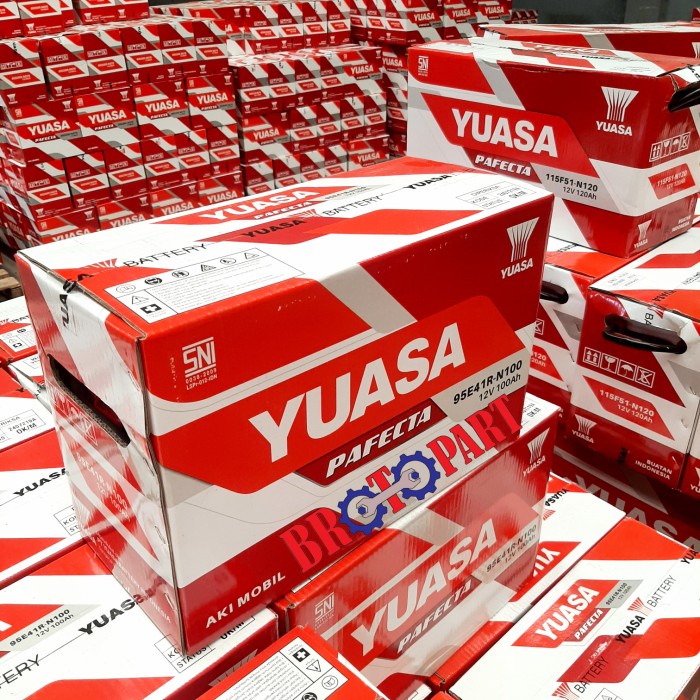 Aki Accu Mobil dan Genset Yuasa N100 12V 100Ah Original Aki basah
