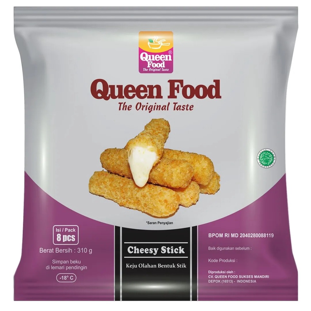 Queen Food Cheesy Stick isi 8 310g