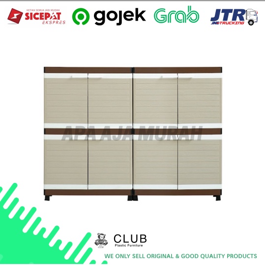 LEMARI PAKAIAN MINIMALIS / LEMARI PLASTIK MINIMALIS / RAK TV MINIMALIS JUSTIN TWIN / LEMARI PLASTIK