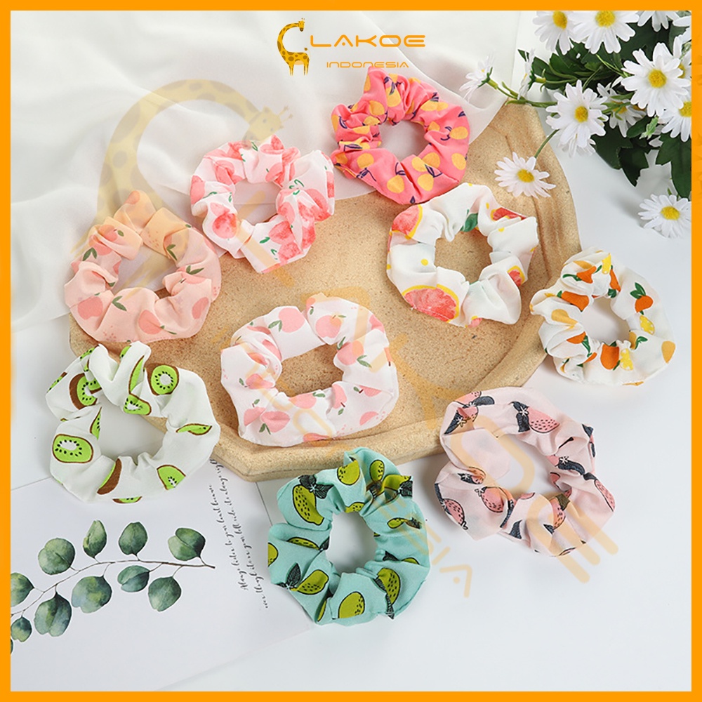 Ikat Rambut Korea Scrunchie Kunciran Rambut Karet